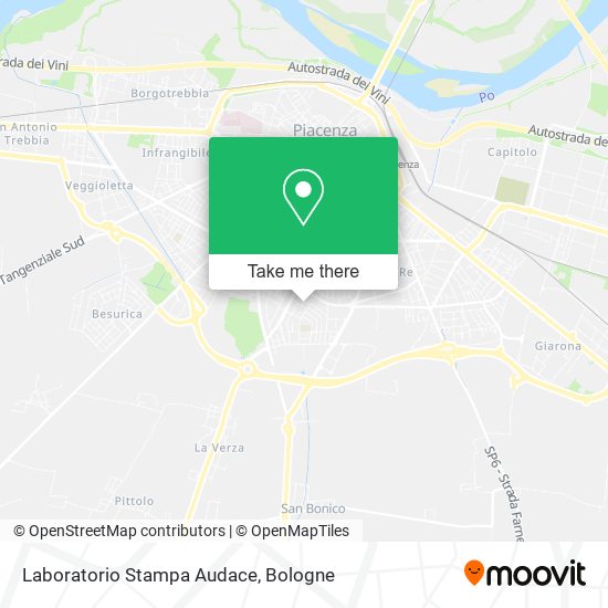 Laboratorio Stampa Audace map