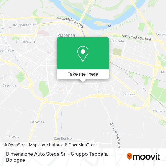 Dimensione Auto Steda Srl - Gruppo Tappani map