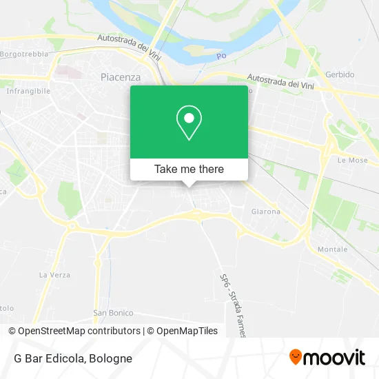 G Bar Edicola map