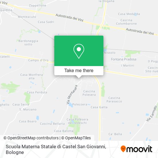 Scuola Materna Statale di Castel San Giovanni map