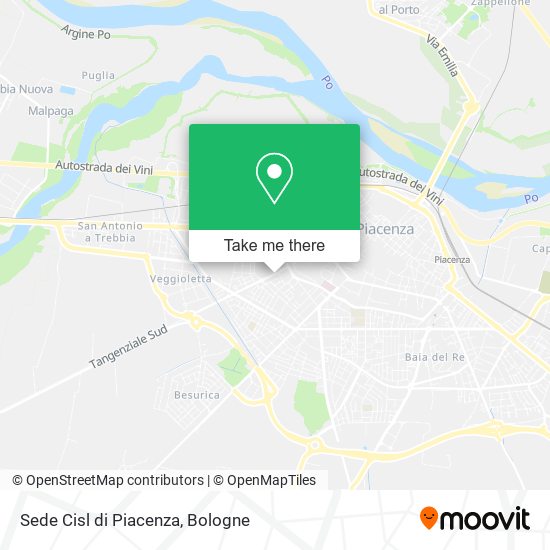 Sede Cisl di Piacenza map