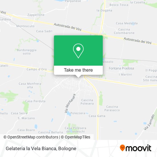 Gelateria la Vela Bianca map