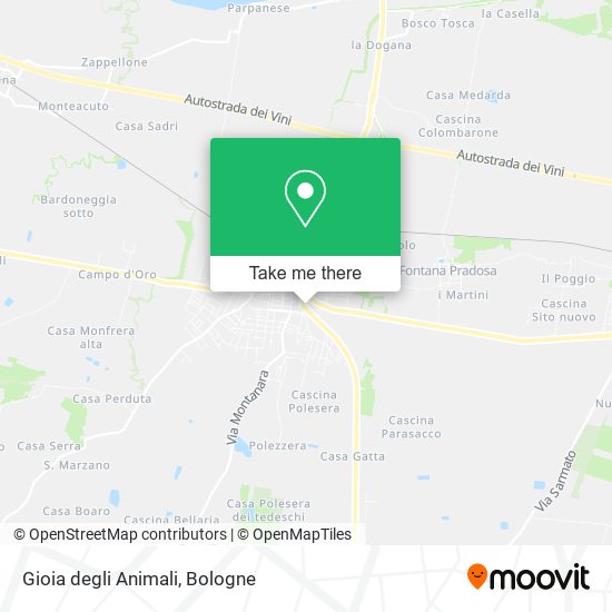 Gioia degli Animali map