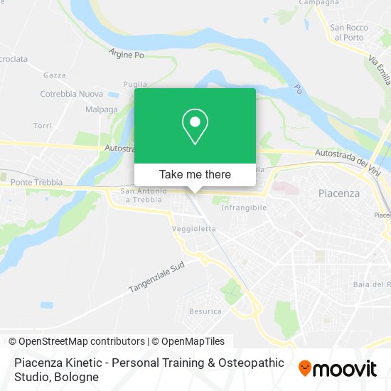 Piacenza Kinetic - Personal Training & Osteopathic Studio map