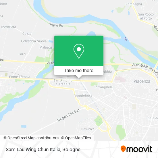 Sam Lau Wing Chun Italy map