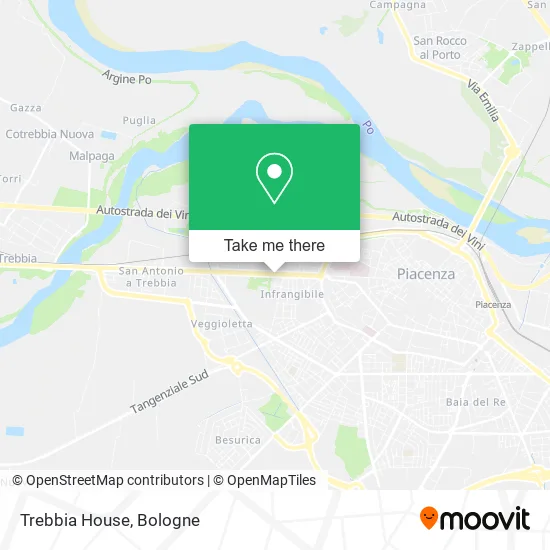 Trebbia House map