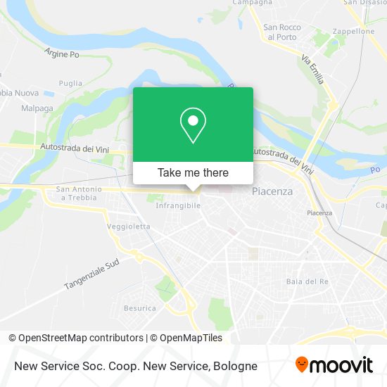New Service Soc. Coop. New Service map