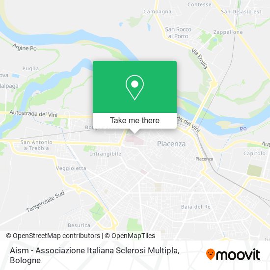 Aism - Associazione Italiana Sclerosi Multipla map
