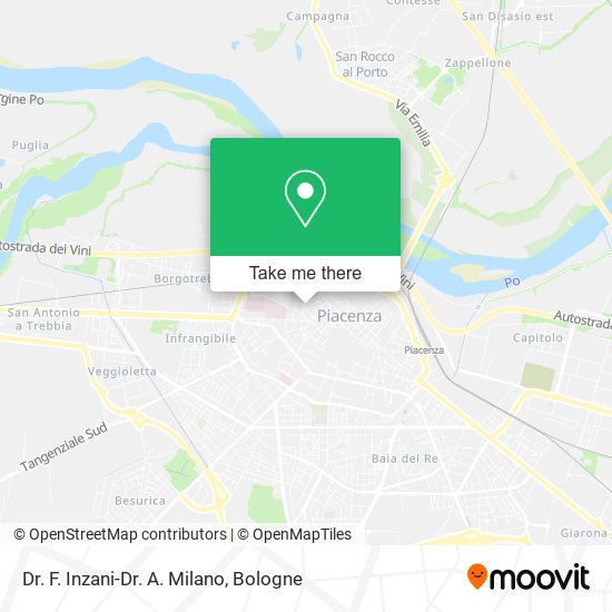Dr. F. Inzani-Dr. A. Milano map