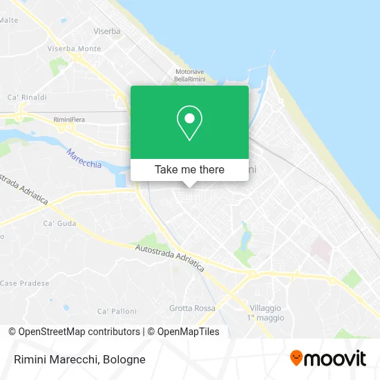 Rimini Marecchi map