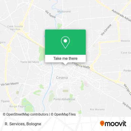 R. Services map
