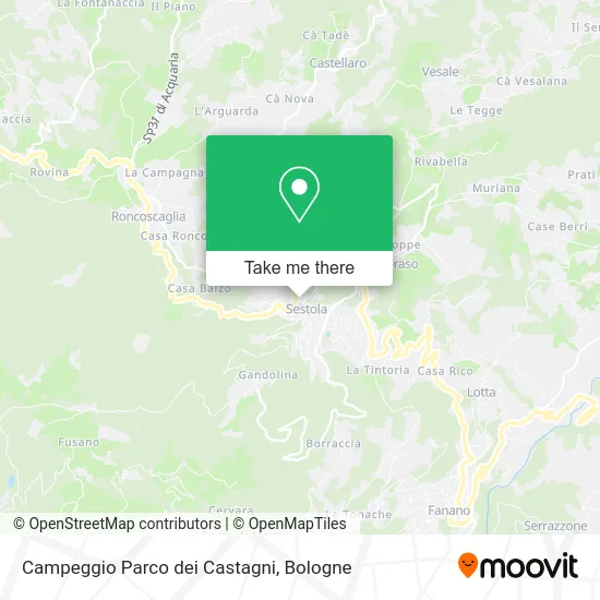 Campeggio Parco dei Castagni map