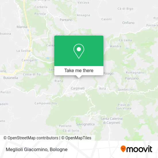 Meglioli Giacomino map