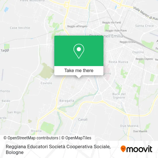 Reggiana Educatori Società Cooperativa Sociale map