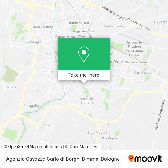 Agenzia Cavazza Carlo di Borghi Dimma map