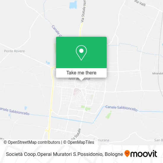 Società Coop.Operai Muratori S.Possidonio map