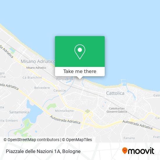 Piazzale delle Nazioni 1A map