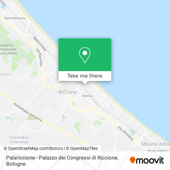 Palariccione - Palazzo dei Congressi di Riccione map