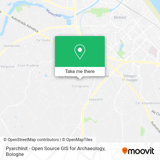 Pyarchinit - Open Source GIS for Archaeology map