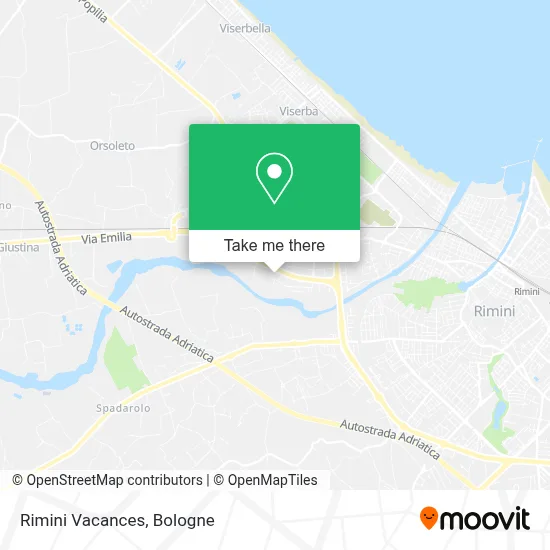 Rimini Vacances map