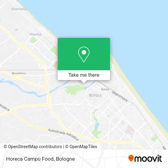 Horeca Campù Food map