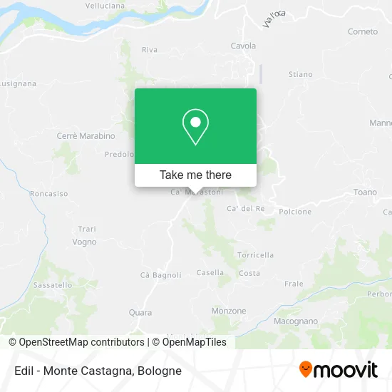 Edil - Monte Castagna map