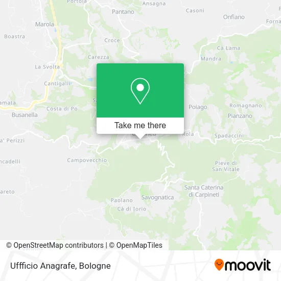 Uffficio Anagrafe map