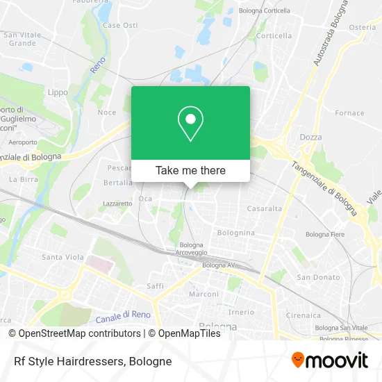 Rf Style Hairdressers map