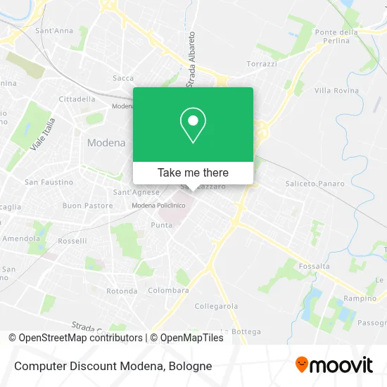Computer Discount Modena map