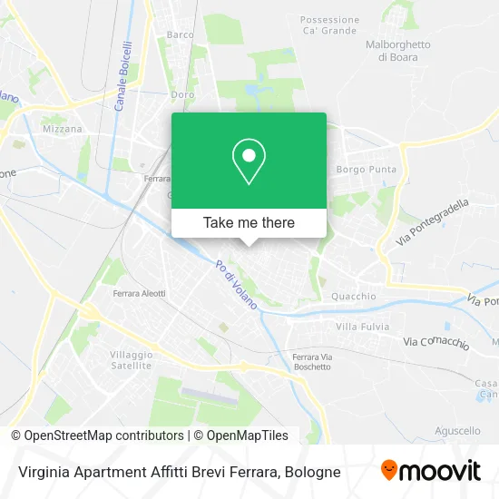 Virginia Apartment Affitti Brevi Ferrara map