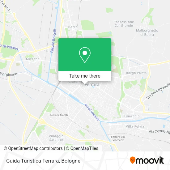 Guida Turistica Ferrara map
