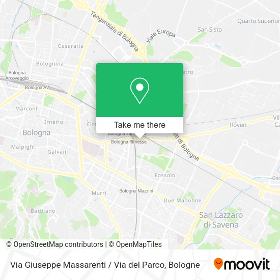 Via Giuseppe Massarenti / Via del Parco map
