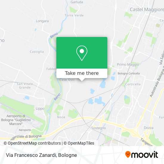 Via Francesco Zanardi map