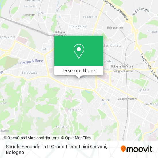 Scuola Secondaria II Grado Liceo Luigi Galvani map