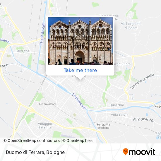 Duomo di Ferrara map