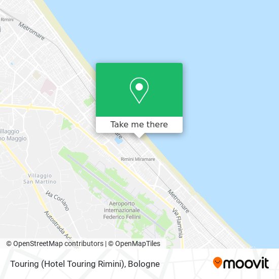 Touring (Hotel Touring Rimini) map