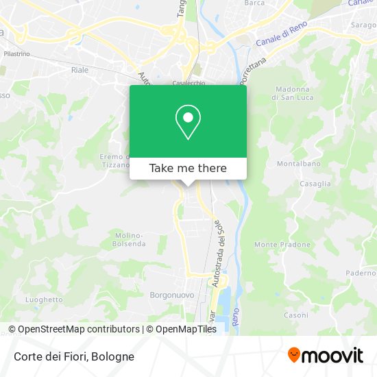 Corte dei Fiori map