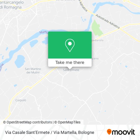 Via Casale Sant'Ermete / Via Martella map