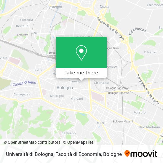 Università di Bologna, Facoltà di Economia map