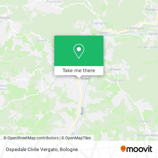 Ospedale Civile Vergato map