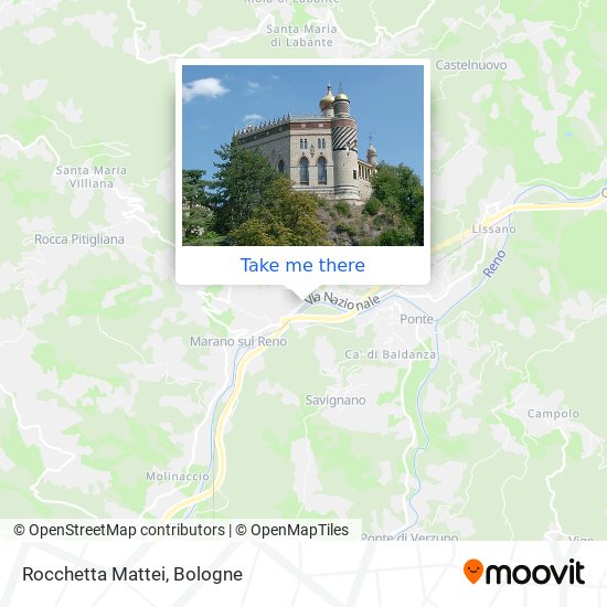 Rocchetta Mattei map