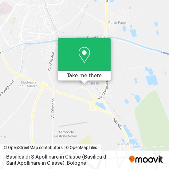 Basilica di S Apollinare in Classe map