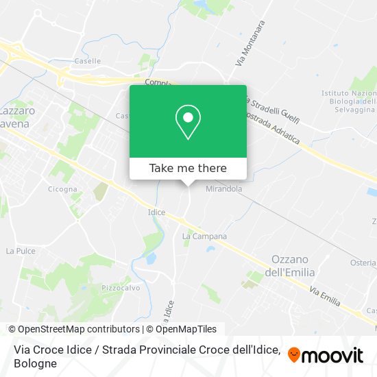 Via Croce Idice / Strada Provinciale Croce dell'Idice map