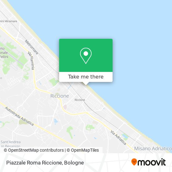 Piazzale Roma Riccione map