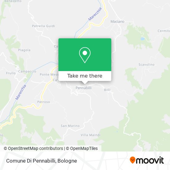 Comune Di Pennabilli map