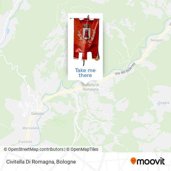 Civitella Di Romagna map