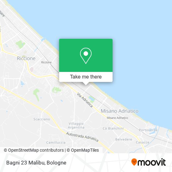 Bagni 23 Malibu map