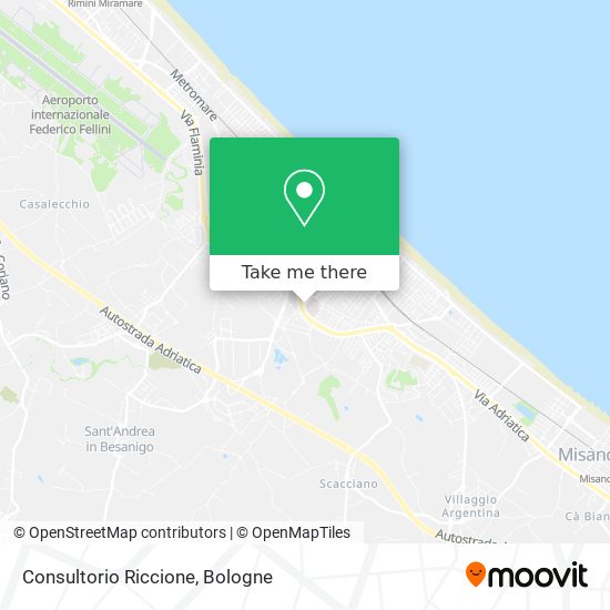 Consultorio Riccione map
