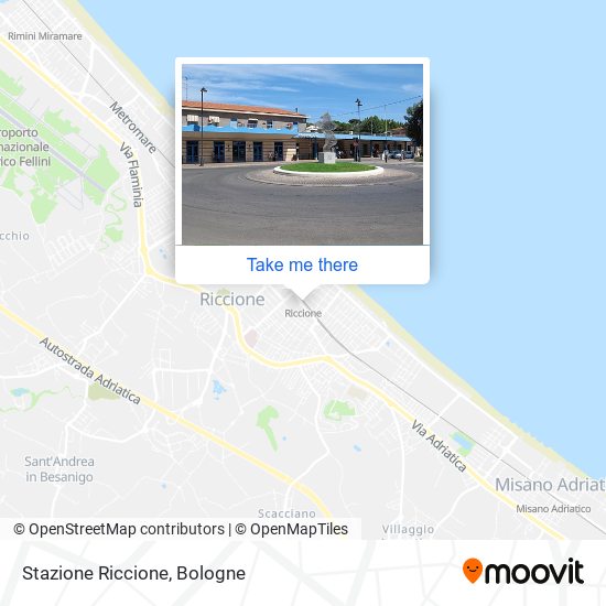 Stazione Riccione map