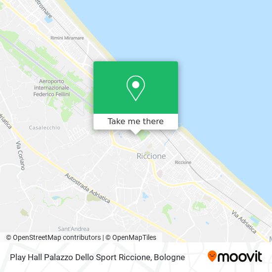 Play Hall Palazzo Dello Sport Riccione map